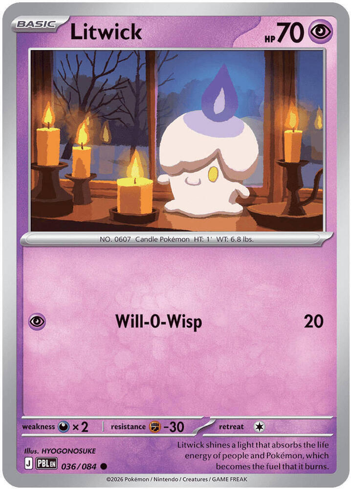 Litwick 036/084 card from ME05: Pitch Black