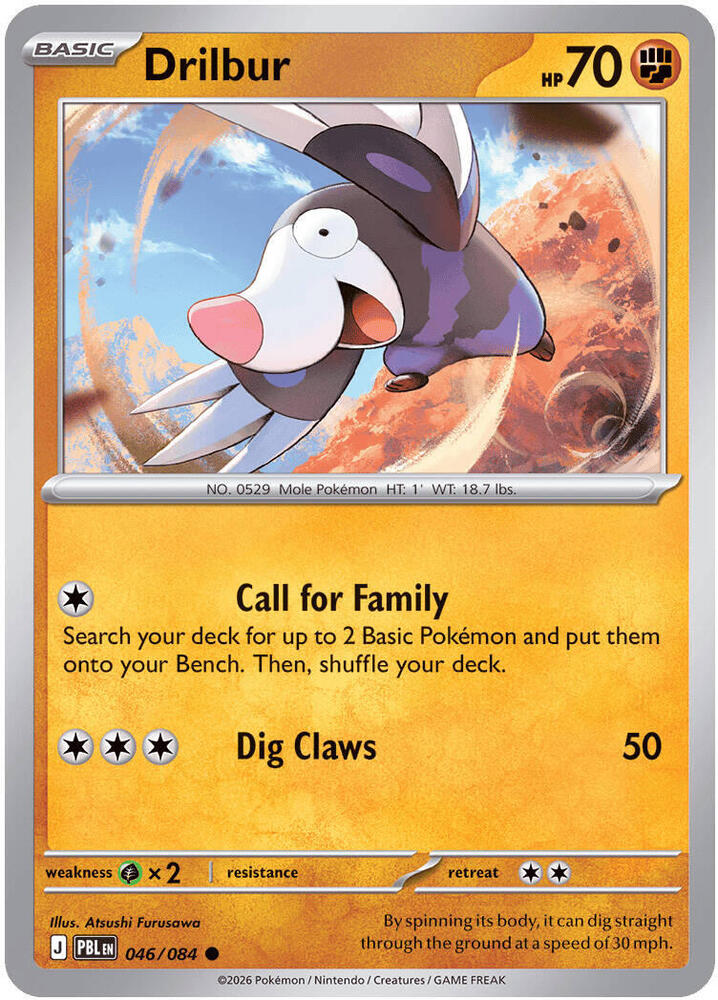 Drilbur 046/084 card from ME05: Pitch Black
