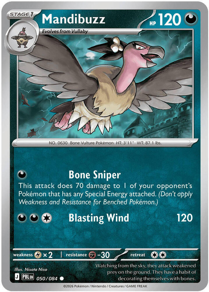 Mandibuzz 050/084 card from ME05: Pitch Black