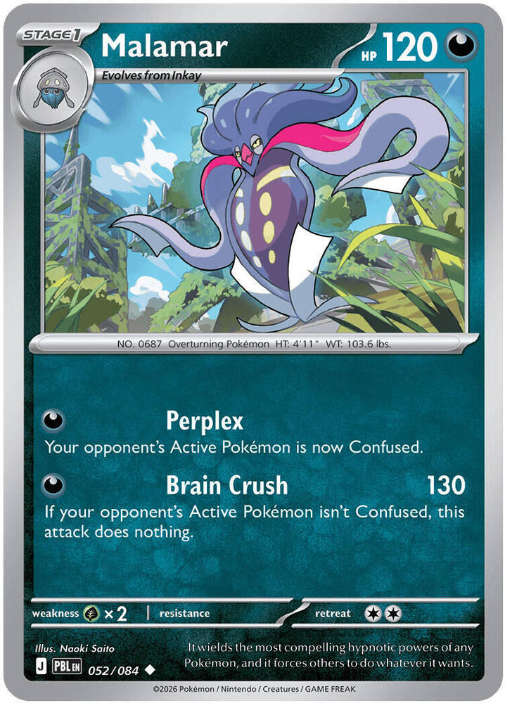 Malamar 052/084 card from ME05: Pitch Black