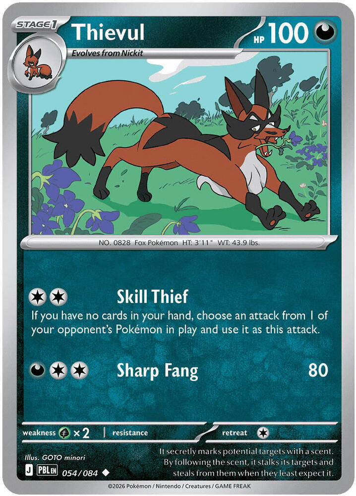 Thievul 054/084 card from ME05: Pitch Black