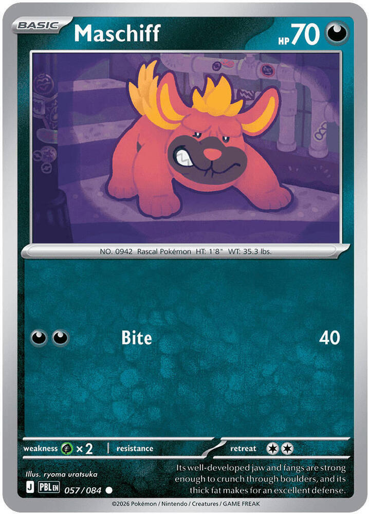 Maschiff 057/084 card from ME05: Pitch Black