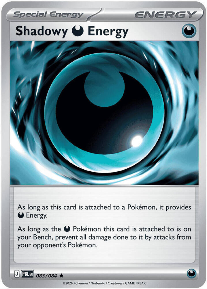 Shadowy Darkness Energy 083/084 card from ME05: Pitch Black