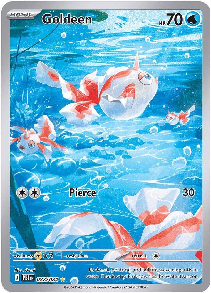 Goldeen 087/084 card from ME05: Pitch Black