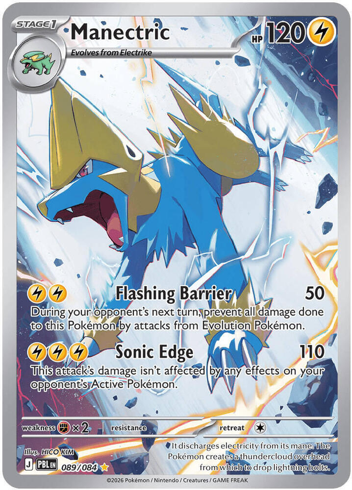 Manectric 089/084 card from ME05: Pitch Black