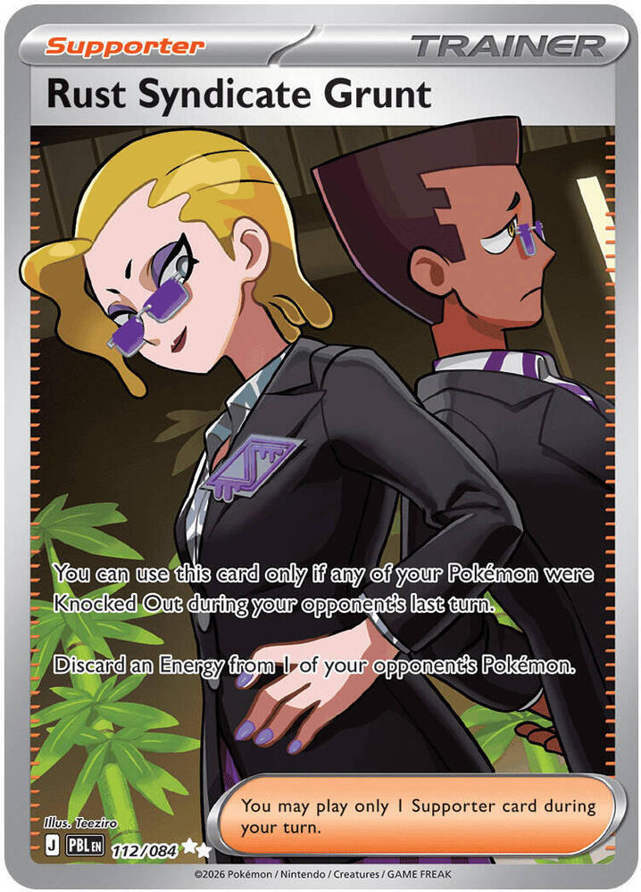 Rust Syndicate Grunt 112/084 card from ME05: Pitch Black