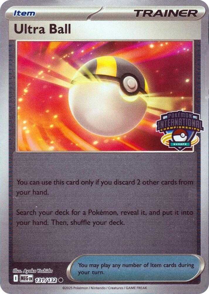 Ultra Ball - European International Championship 131/132 card from League & Championship Cards