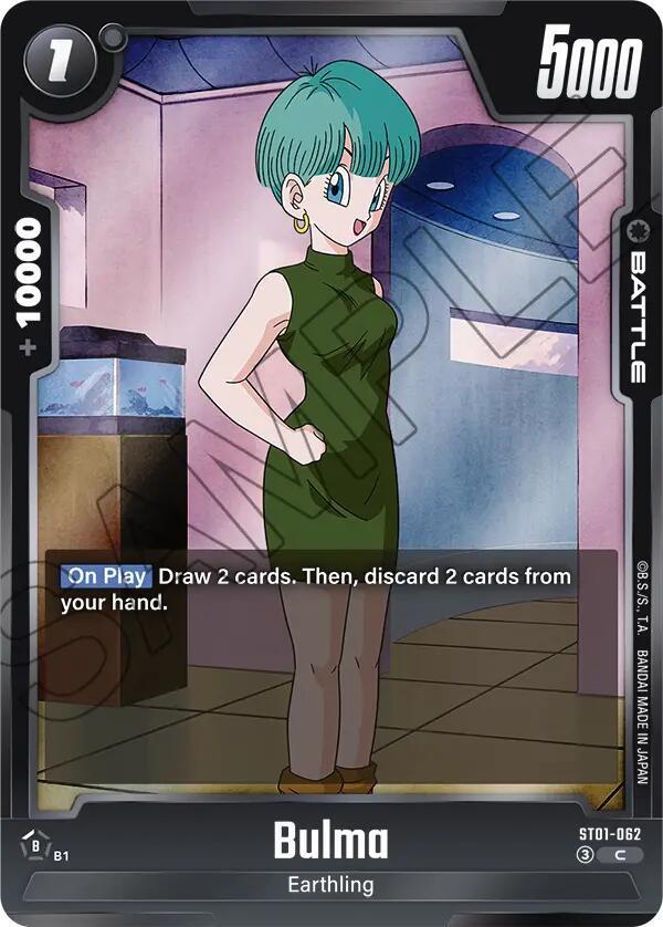 Bulma ST01-062 card from Story Booster 01