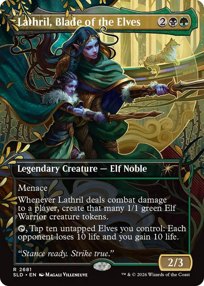 Lathril, Blade of the Elves 2681 card from Secret Lair Drop Series