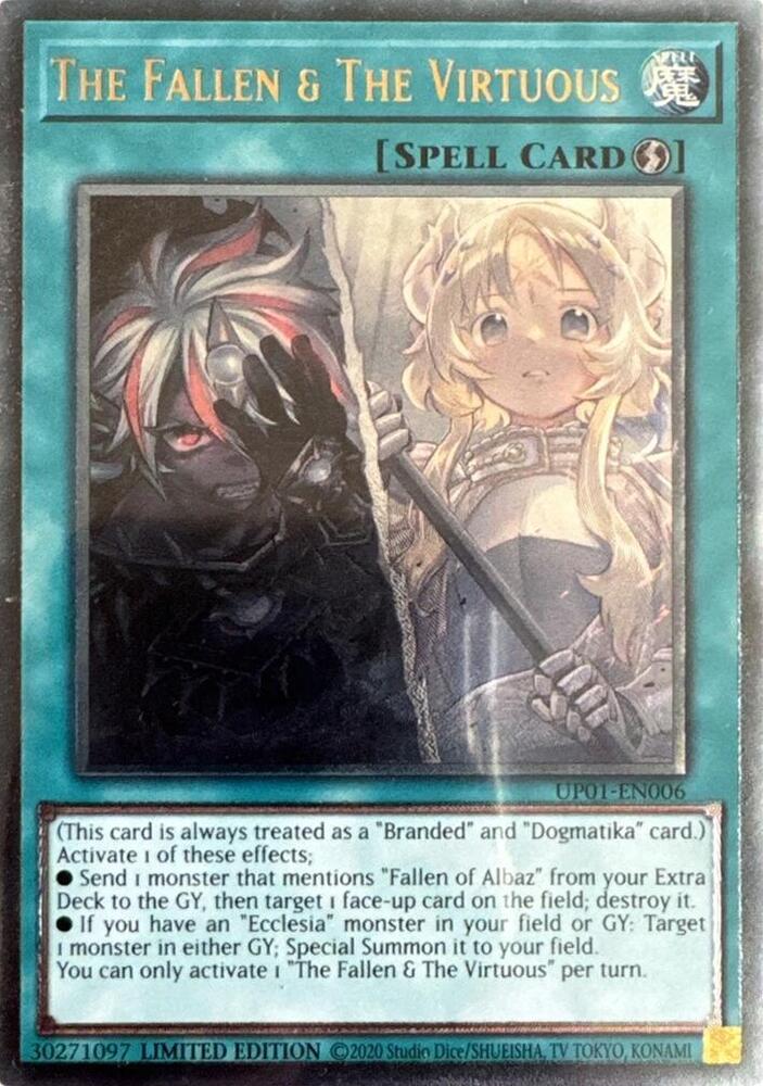 The Fallen & The Virtuous UP01-EN006 card from Ultimate Tournament Pack 1