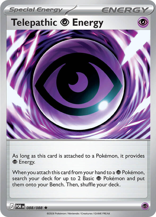 Telepathic Psychic Energy (Non-Holo) 088/088 card from Deck Exclusives