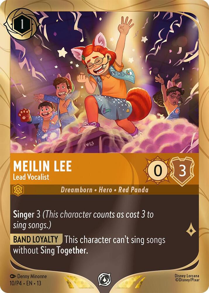 Meilin Lee - Lead Vocalist 10 card from Disney Lorcana Promo Cards