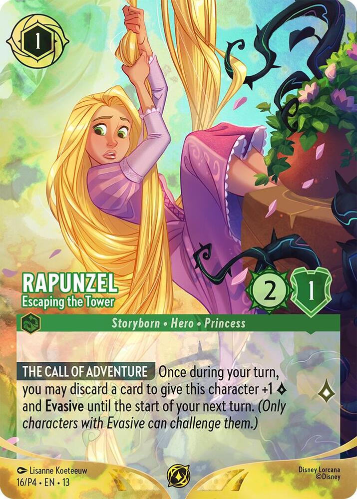 Rapunzel - Escaping the Tower (Store Championship) 16 card from Disney Lorcana Promo Cards