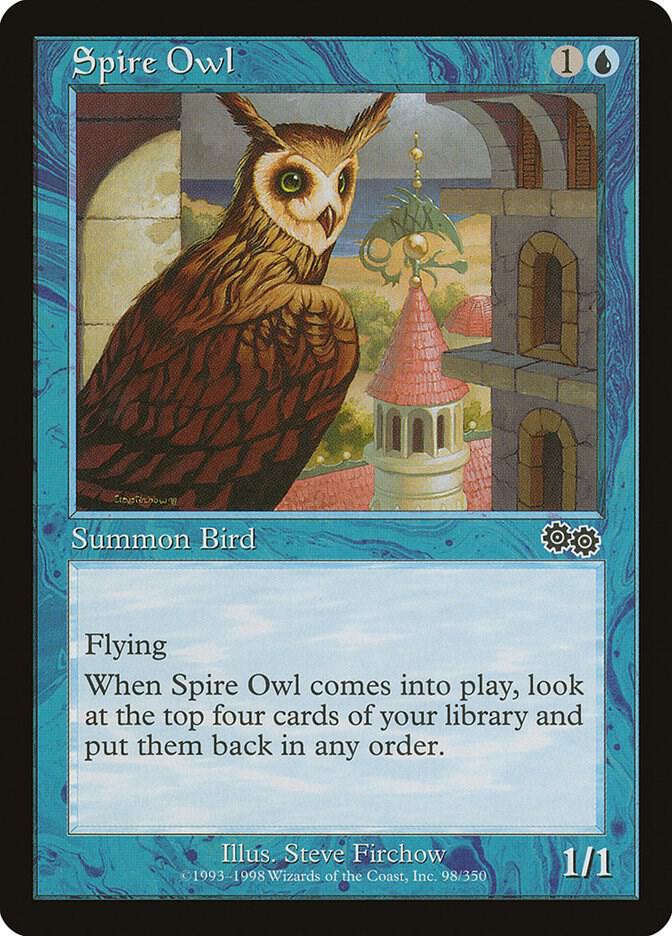 Spire Owl 98 card from Urza's Saga