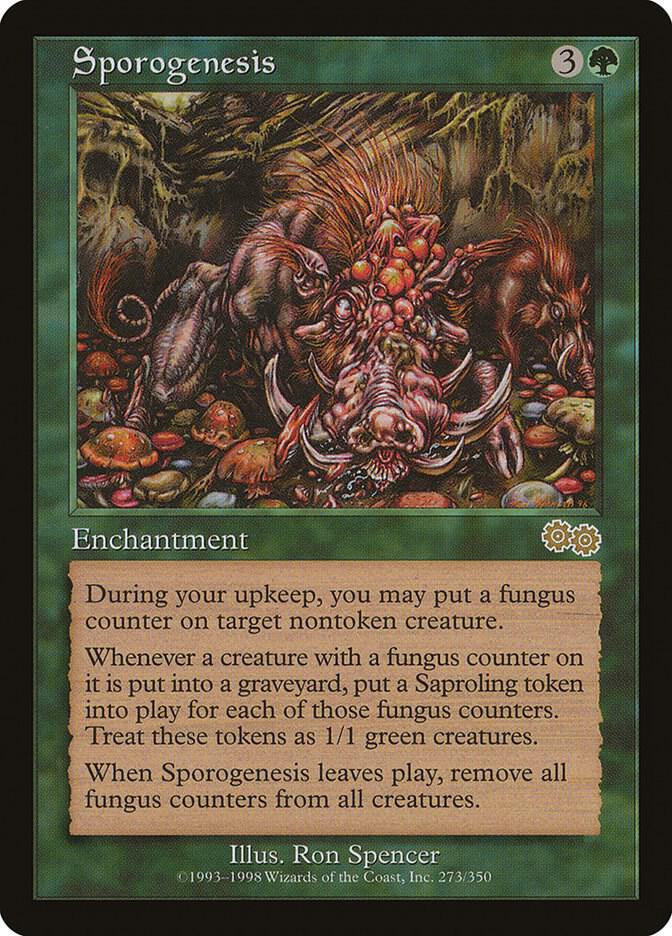 Sporogenesis 273 card from Urza's Saga