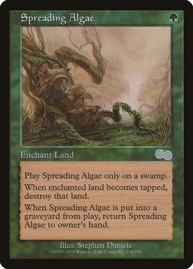 Spreading Algae 274 card from Urza's Saga
