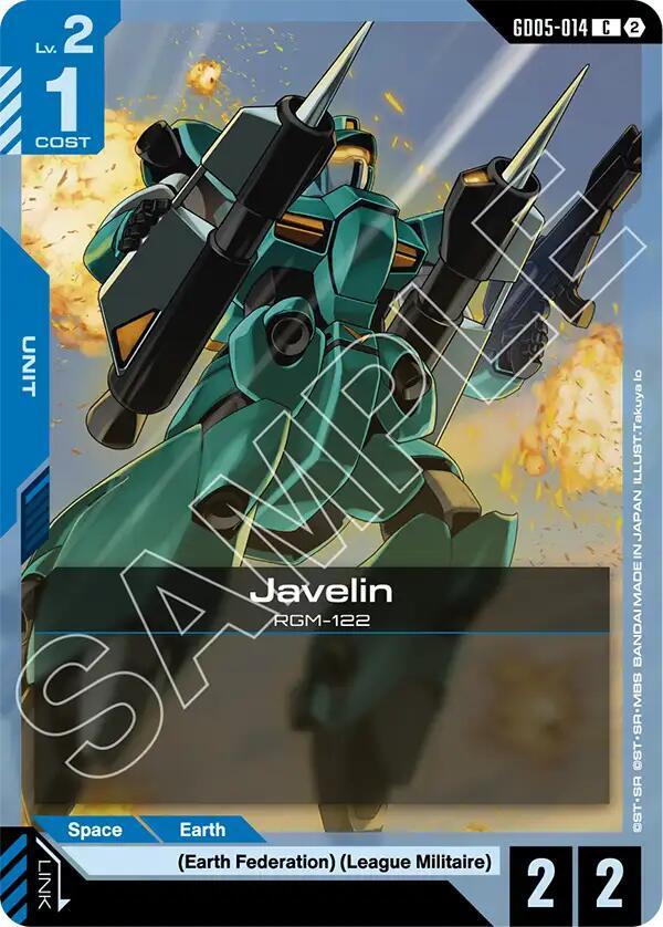 Javelin GD05-014 card from Freedom Ascension