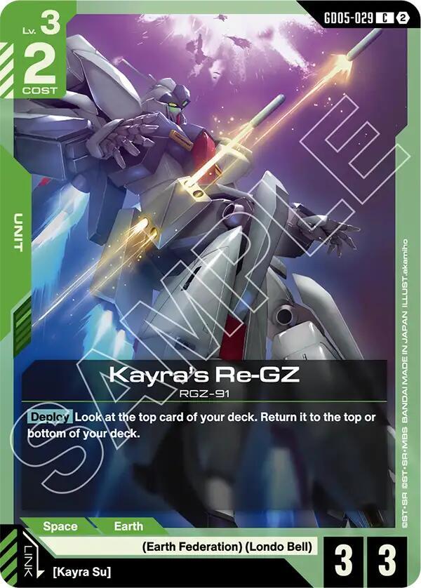 Kayra's Re-GZ GD05-029 card from Freedom Ascension