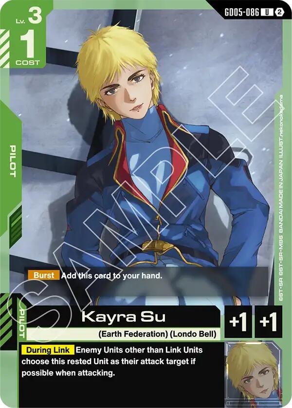 Kayra Su GD05-086 card from Freedom Ascension