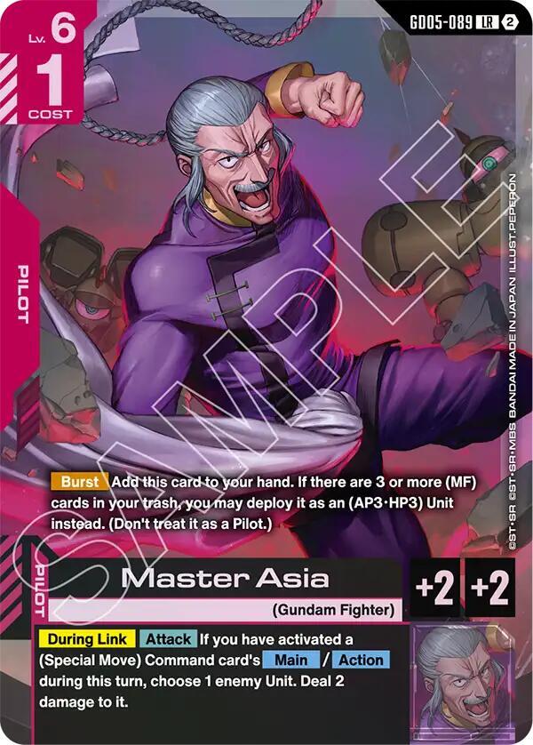 Master Asia GD05-089 card from Freedom Ascension
