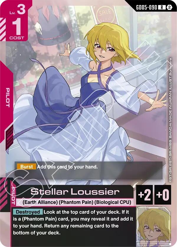 Stellar Loussier GD05-090 card from Freedom Ascension