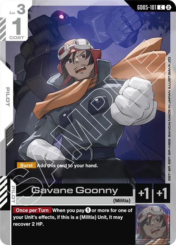 Gavane Goonny GD05-101 card from Freedom Ascension