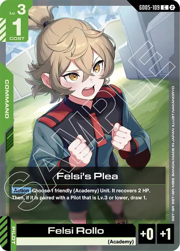 Felsi's Plea GD05-109 card from Freedom Ascension