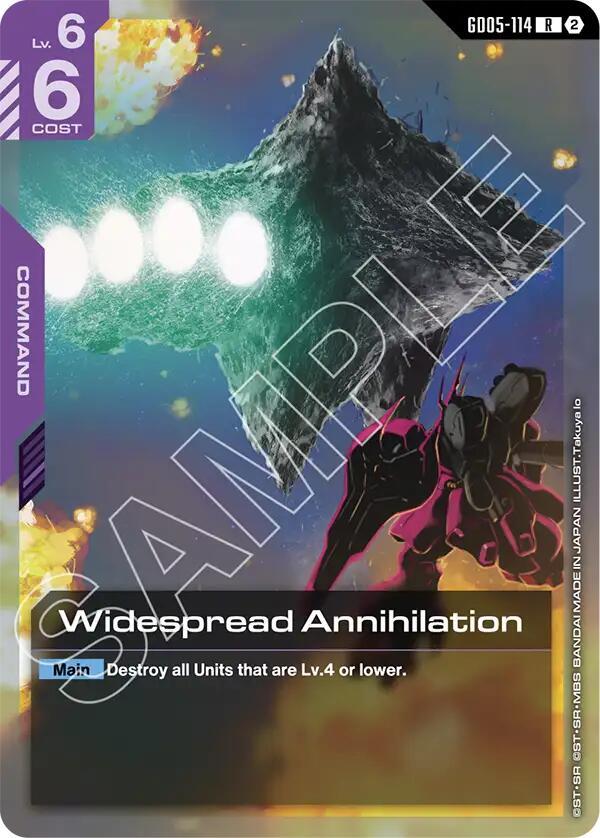 Widespread Annihilation GD05-114 card from Freedom Ascension
