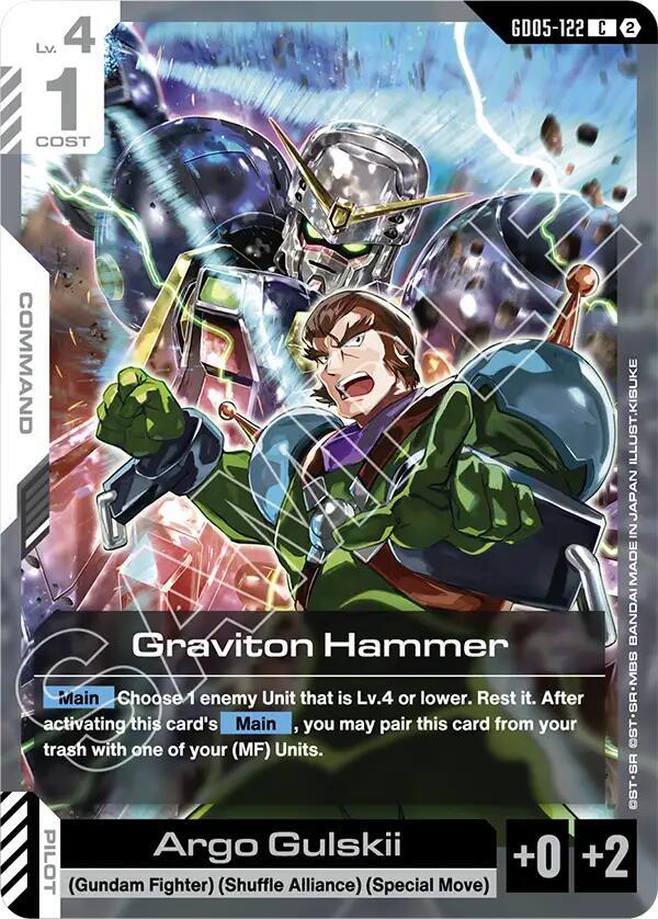 Graviton Hammer GD05-122 card from Freedom Ascension