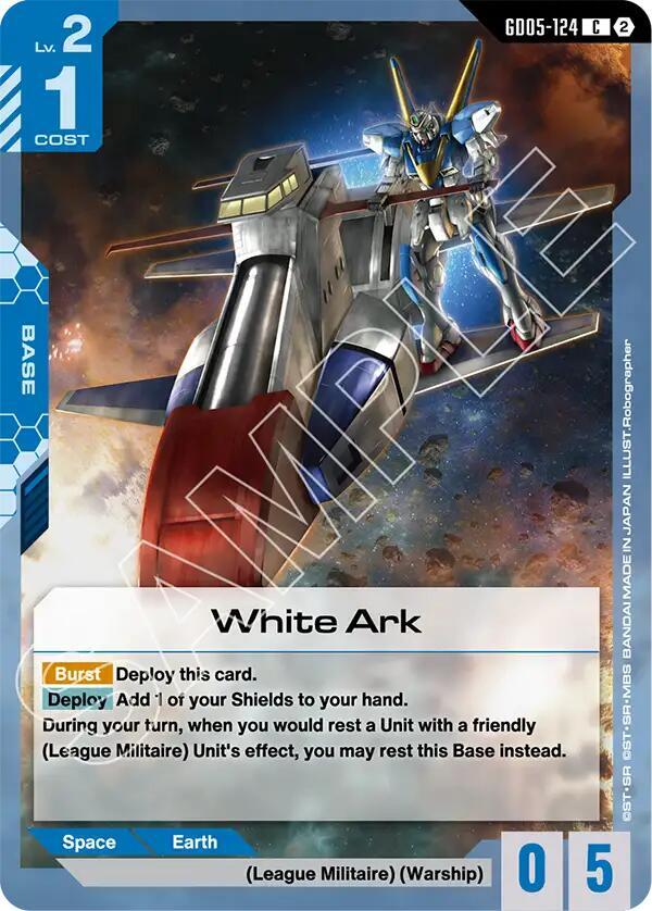 White Ark GD05-124 card from Freedom Ascension