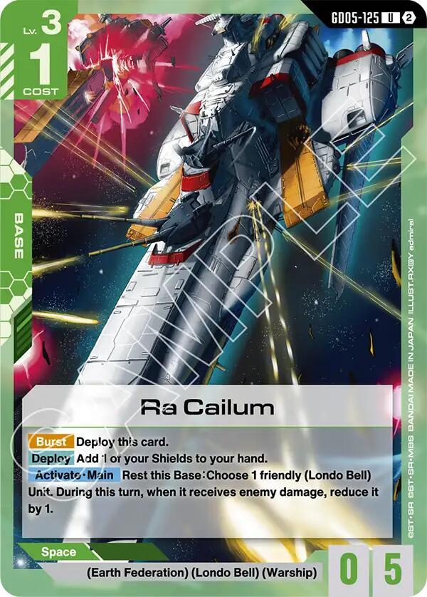 Ra Cailum GD05-125 card from Freedom Ascension