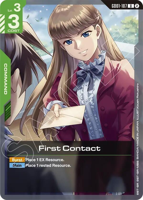 First Contact GD01-107 card from Deck Build Box Freedom Ascension