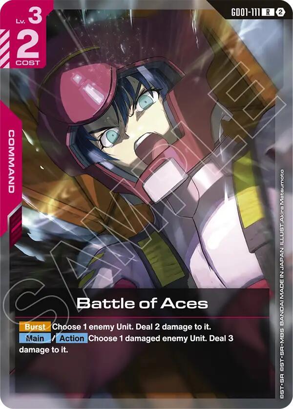 Battle of Aces GD01-111 card from Deck Build Box Freedom Ascension