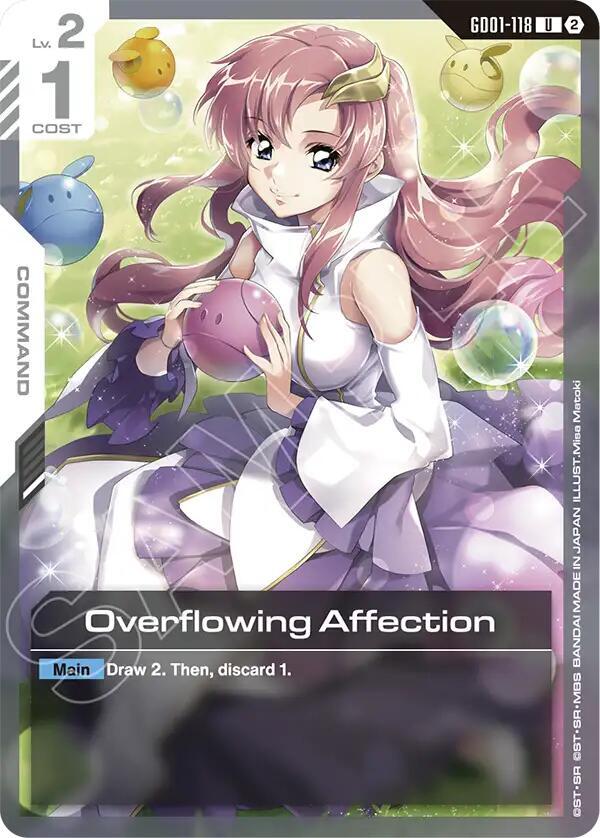 Overflowing Affection GD01-118 card from Deck Build Box Freedom Ascension