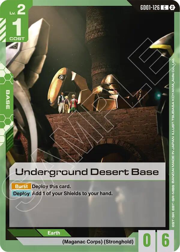 Underground Desert Base GD01-126 card from Deck Build Box Freedom Ascension