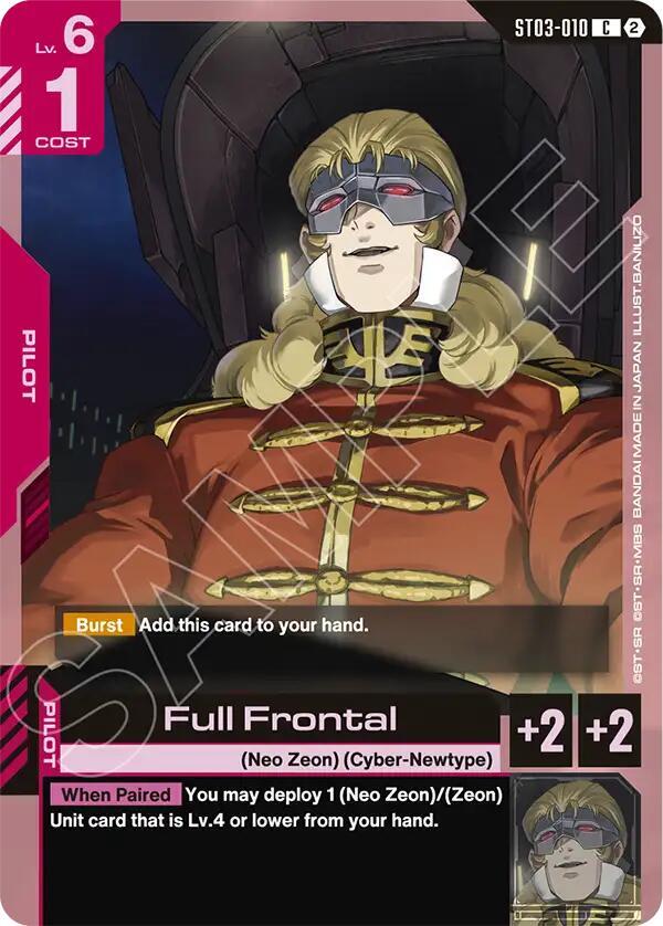 Full Frontal ST03-010 card from Deck Build Box Freedom Ascension