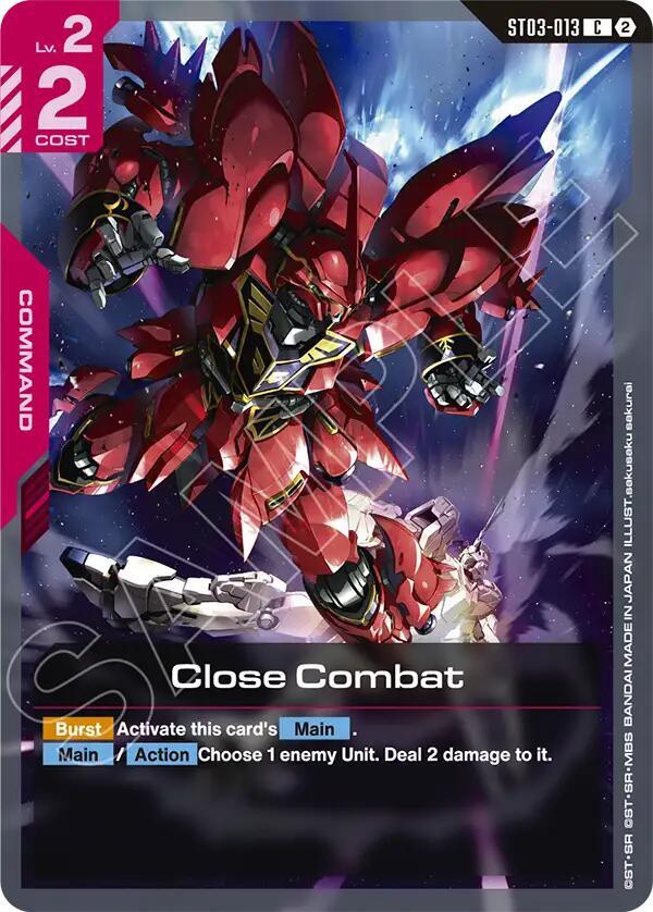 Close Combat ST03-013 card from Deck Build Box Freedom Ascension