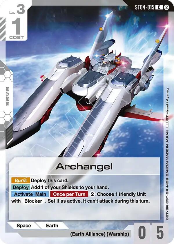 Archangel ST04-015 card from Deck Build Box Freedom Ascension