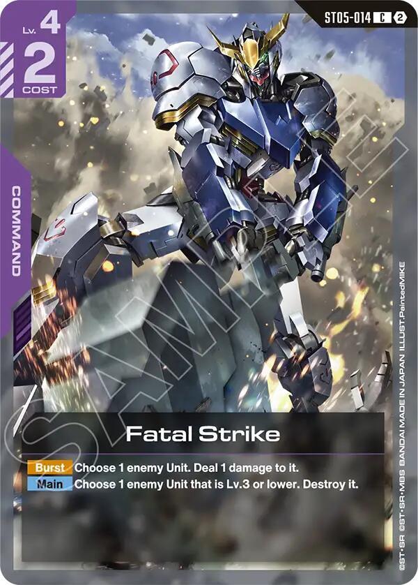 Fatal Strike ST05-014 card from Deck Build Box Freedom Ascension