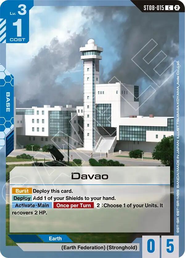 Davao ST08-015 card from Deck Build Box Freedom Ascension