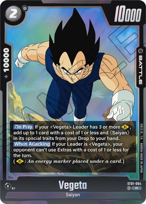 Vegeta ST01-064 card from Story Booster 01