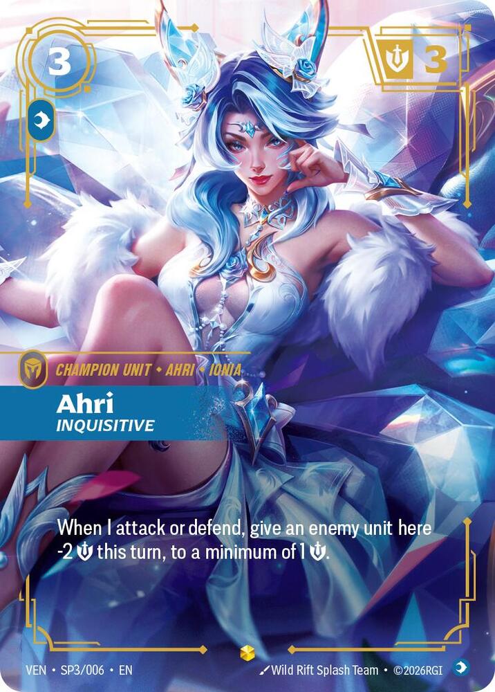 Ahri, Inquisitive SP3/006 card from Vendetta