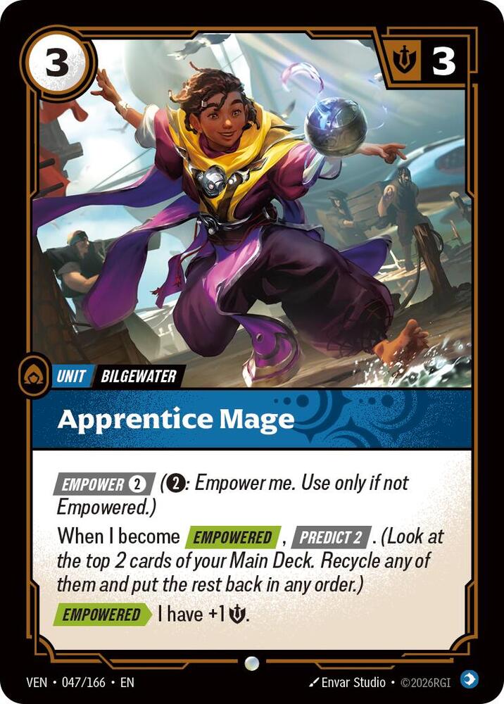Apprentice Mage 047/166 card from Vendetta