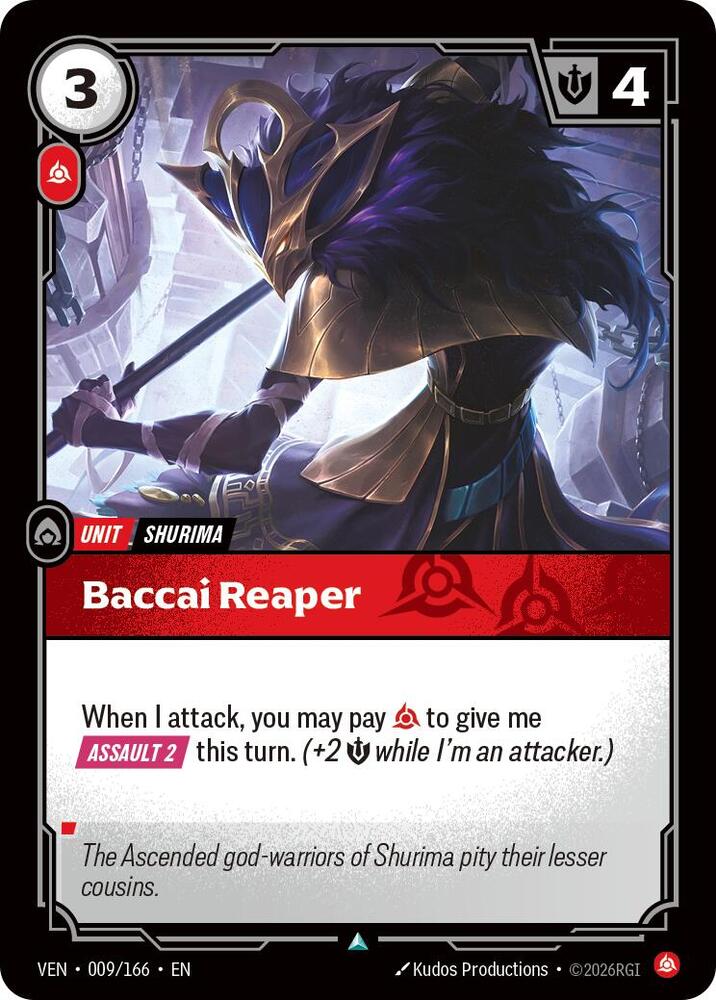 Baccai Reaper 009/166 card from Vendetta