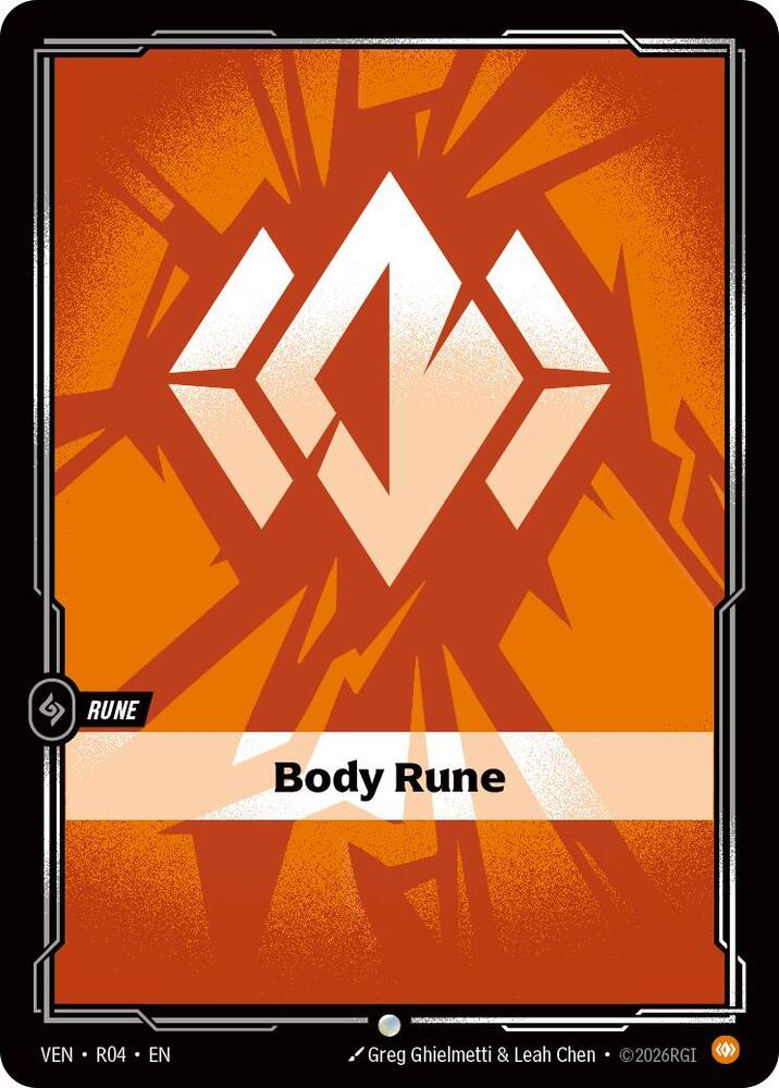 Body Rune R04 card from Vendetta