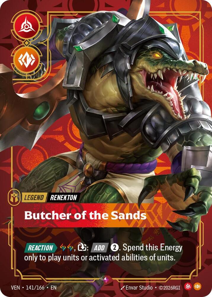 Renekton - Butcher of the Sands 141/166 card from Vendetta