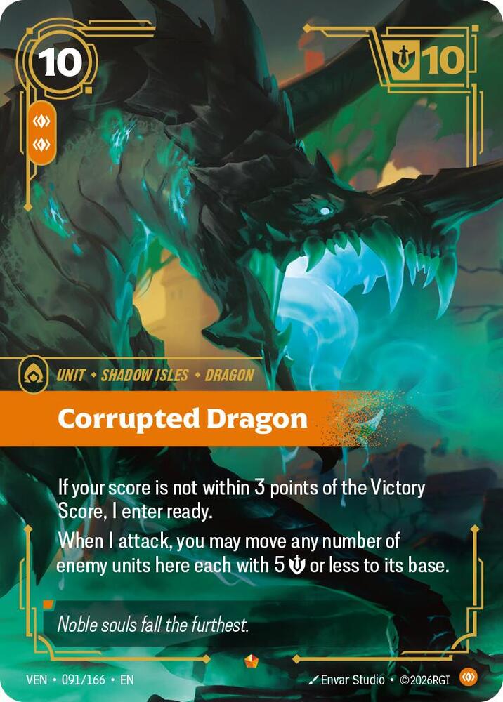 Corrupted Dragon 091/166 card from Vendetta