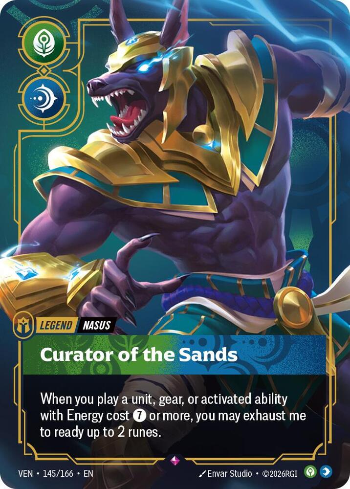 Nasus - Curator of the Sands 145/166 card from Vendetta