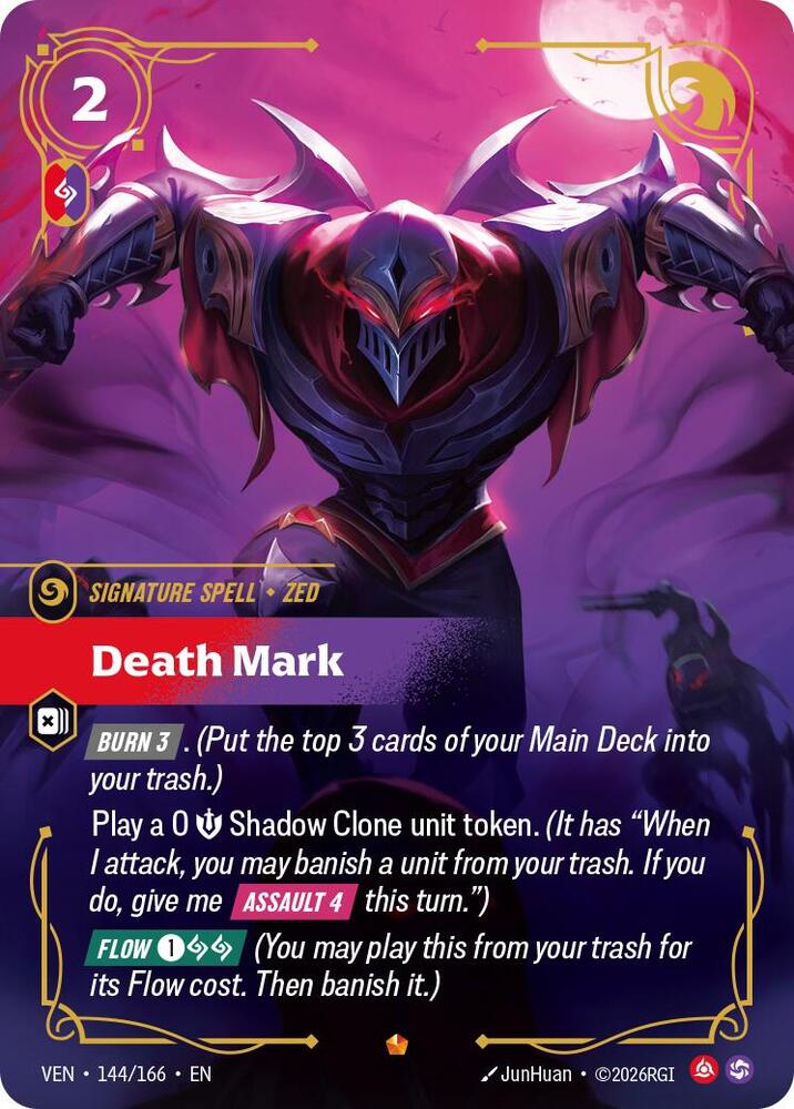 Death Mark 144/166 card from Vendetta