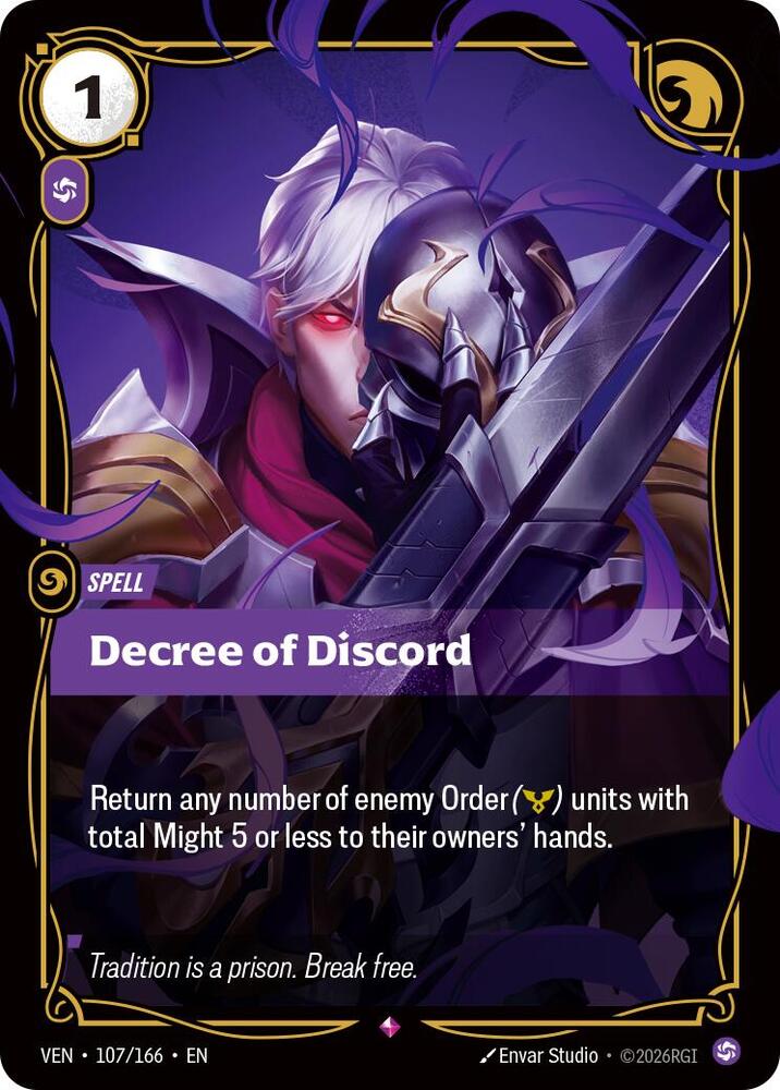 Decree of Discord 107/166 card from Vendetta